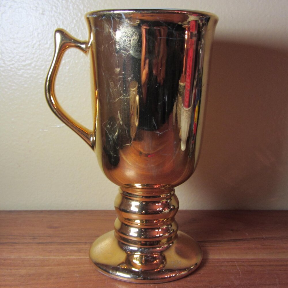 12 oz hall vintage 1273 golden glo irish coffee mug (W4934)